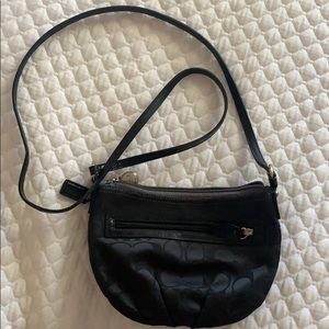 Black coach crossbody purse